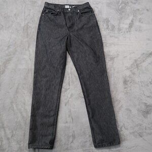 Vintage Calvin Klein Jeans Womens 8 Black Straight Leg 90s Retro Classic Preppy